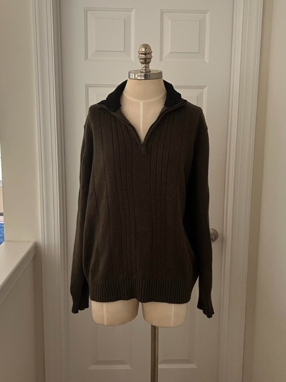 Mountain Lake green quarter zip sweater Size XL